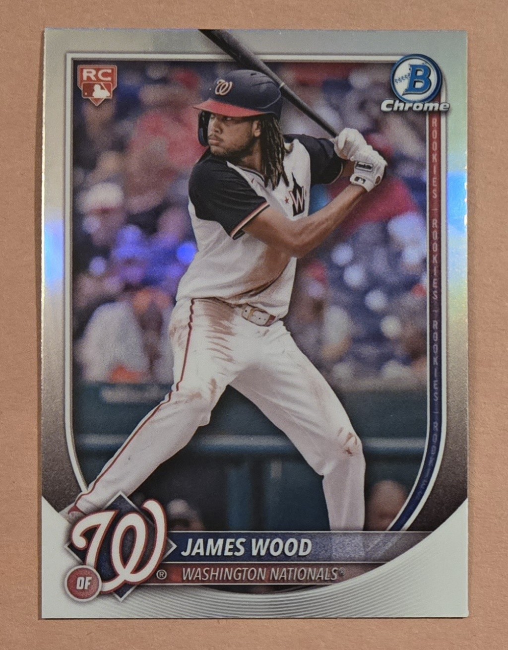 James Wood 2025 Bowman Chrome Red Logo Redemption Rookie RC Card #29