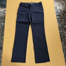 NWT French Toast Girls Straight Leg Twill Pants Size 14 Navy