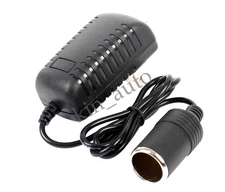 1x 110V-240V AC Plug To 12V DC Car Cigarette Lighter Converter Socket Adapter