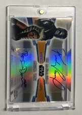 2022 Topps Chrome Star Wars Mandalorian Pedro Pascal Rosario Dawson 23/25 Autos