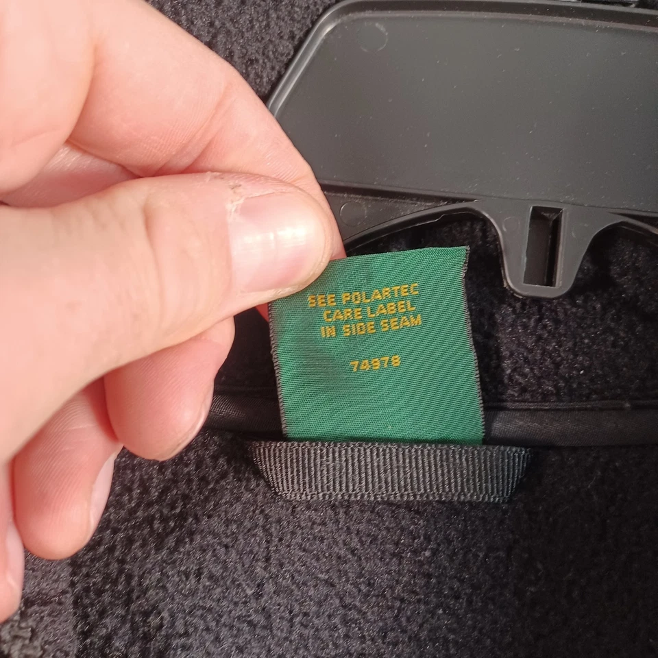 Cabelas Hombres Negro Cremallera Completa Sudadera con Capucha Chaqueta Talla Grande Cremallera Bolsillos Cuello Cordón Foto 4 de 4