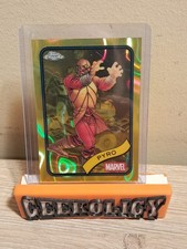 2025 Topps Chrome Marvel #66 Pyro Yellow Lava Refractor