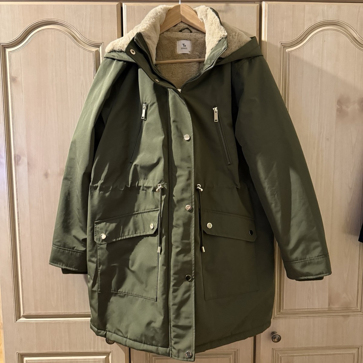 Trench Coat Sainsburys Waterproof Jacket TU Sainsbury's Green