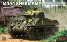 Rye Field Models 5119 1:35 M4A4 Sherman Tank Plastic Model Kit
