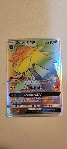 Pokemon TCG Zoroark GX Secret Rare 77/73 Shining Legends Full Art Holo
