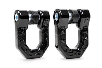 DV8 Offroad UNSK-01BL Black  3/4'' D-Ring Shackles (Pair)