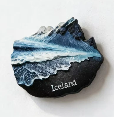 Fridge Magnet Iceland Volcanic Snow Ridge Themed Quality Magnet Low Postage - Image 1 of 4
