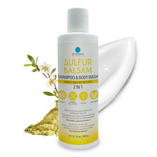 Sulfate-Free Sulfur Shampoo Body Wash for Dandruff Relief - 8 Fl Oz