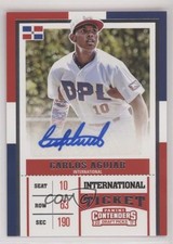 2017 Panini Contenders Draft Picks International Ticket CARLOS AGUIAR Auto 0q41