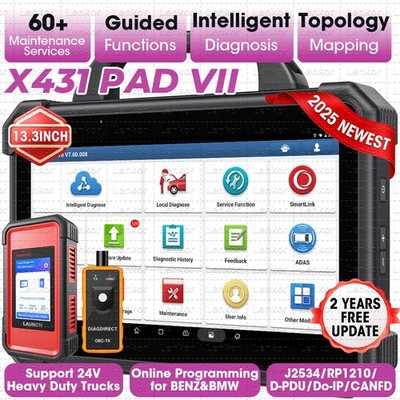 LAUNCH X431 PAD VII ELITE PAD 7 PRO Diagnostic Scanner Key Programming Coding