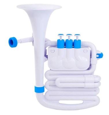 Nuvo NUJH610WBL jHorn Kunsstoff weiß-blau