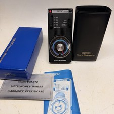 SEIKO Quartz Metronome SQM-349 Vintage Box, Cover, Manual Included, MINT COND.