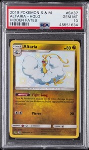 Altaria SV37/SV94 Hidden Fates Shiny Vault Holo Rare