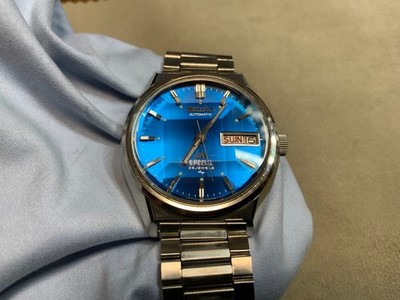 Seiko LM Special 5216-7000 25J Blue Dial Vintage Automatic Watch