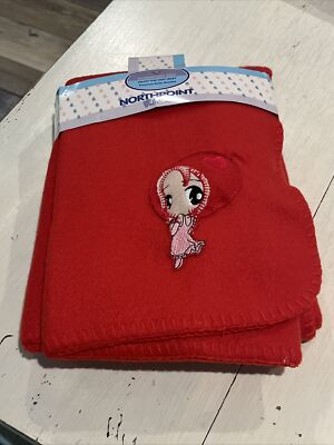 Northpoint Kids Premium Blanket Throw Anime Plush Fleece Red 30 X 40  W/Squeak ￼