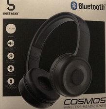 bass jaxx headphones bluetooth Black