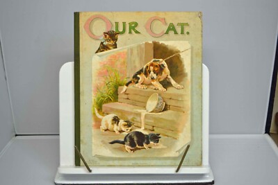 Our Cat and her kittens, Clifton Bingham, Nister, Ernest, 1890