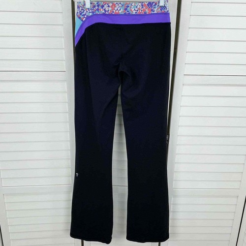 Ivivva by Lululemon Reversible Routine Long Yoga Pants Girls Size 14 x 35 - Picture 3 of 12