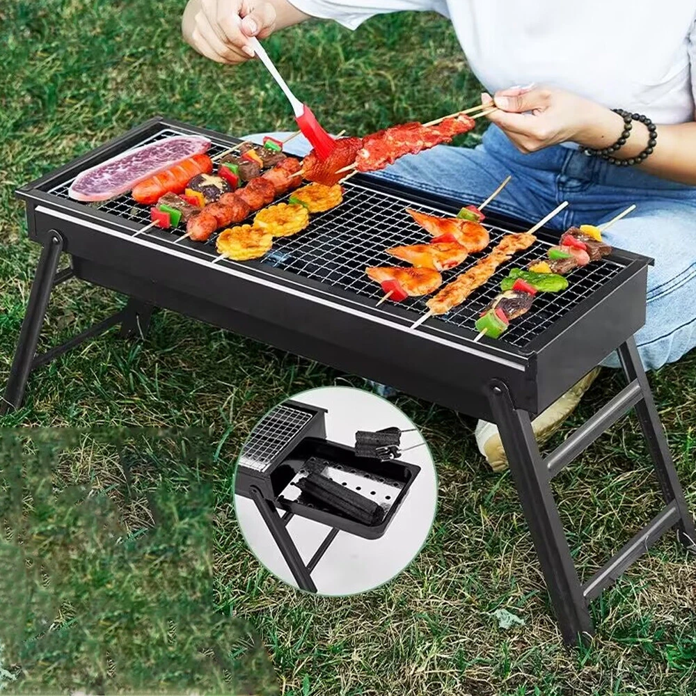 Charcoal Bbq Grill Folded Portable Charcoal Bbq Grill Outdoor