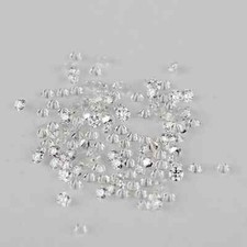 1 CT Natural White Diamond 1.50 mm 60 Pcs Round Cut VVS1 D Grade Certified