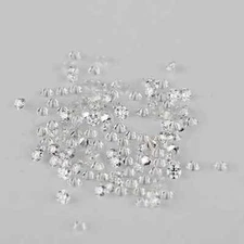 1 CT Natural White Diamond 1.50 mm 60 Pcs Round Cut VVS1 D Grade Certified