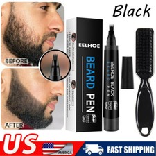 2  Waterproof Beard Pencil Filler Long Last Hair Grower Moustache Eyebrow Brush