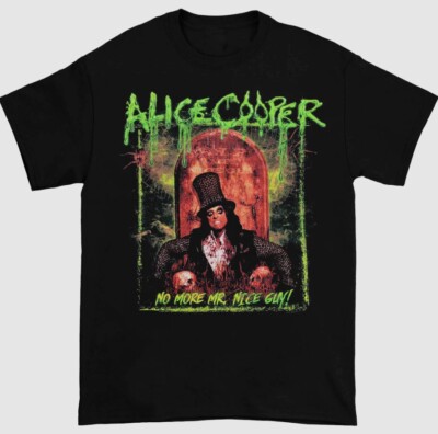 Alice Cooper No More Mr. Nice Guy New Black T-Shirt