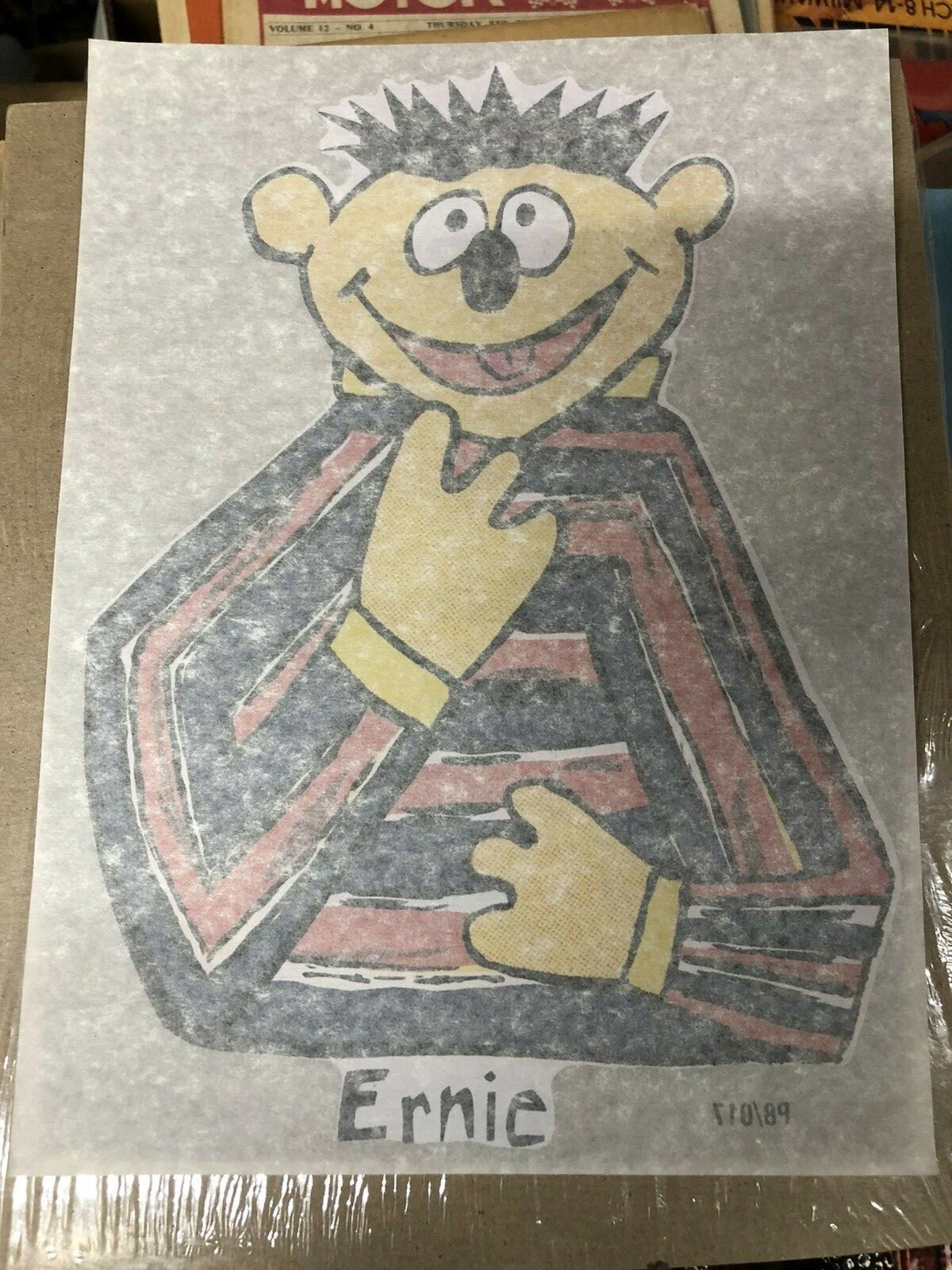 Sesame Street Ernie Iron-On transfer- Sponsored Link 5 Awesome Things on eBay this week Plaidstallions