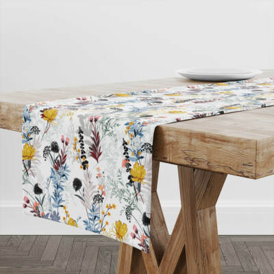 Tischläufer Floral Seasonal | Einzigartiges Design Tischdeko | Made in EU