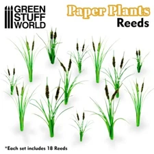 Paper Plants - Reeds - Miniature Bases Model Scenery Landscape