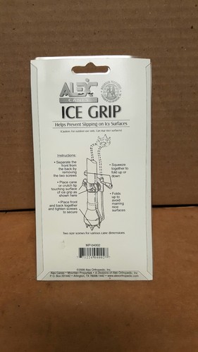 Alex Orthopedic Cane Ice Grip 1 Count #10 - Picture 2 of 2