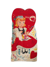 Vintage Valentine Card "You're My Certain Party Valentine" ~ Ships FREE