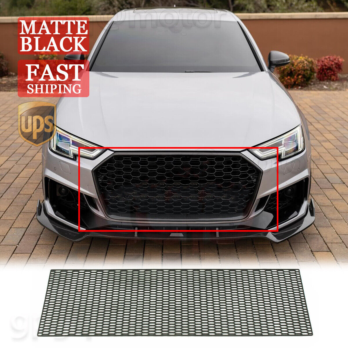 Universal Honeycomb Car Front Mesh Grill Hexagon ABS Hood