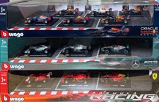 Burago F1 1:43 Scale Diecast Metal 6- Pack Car Set