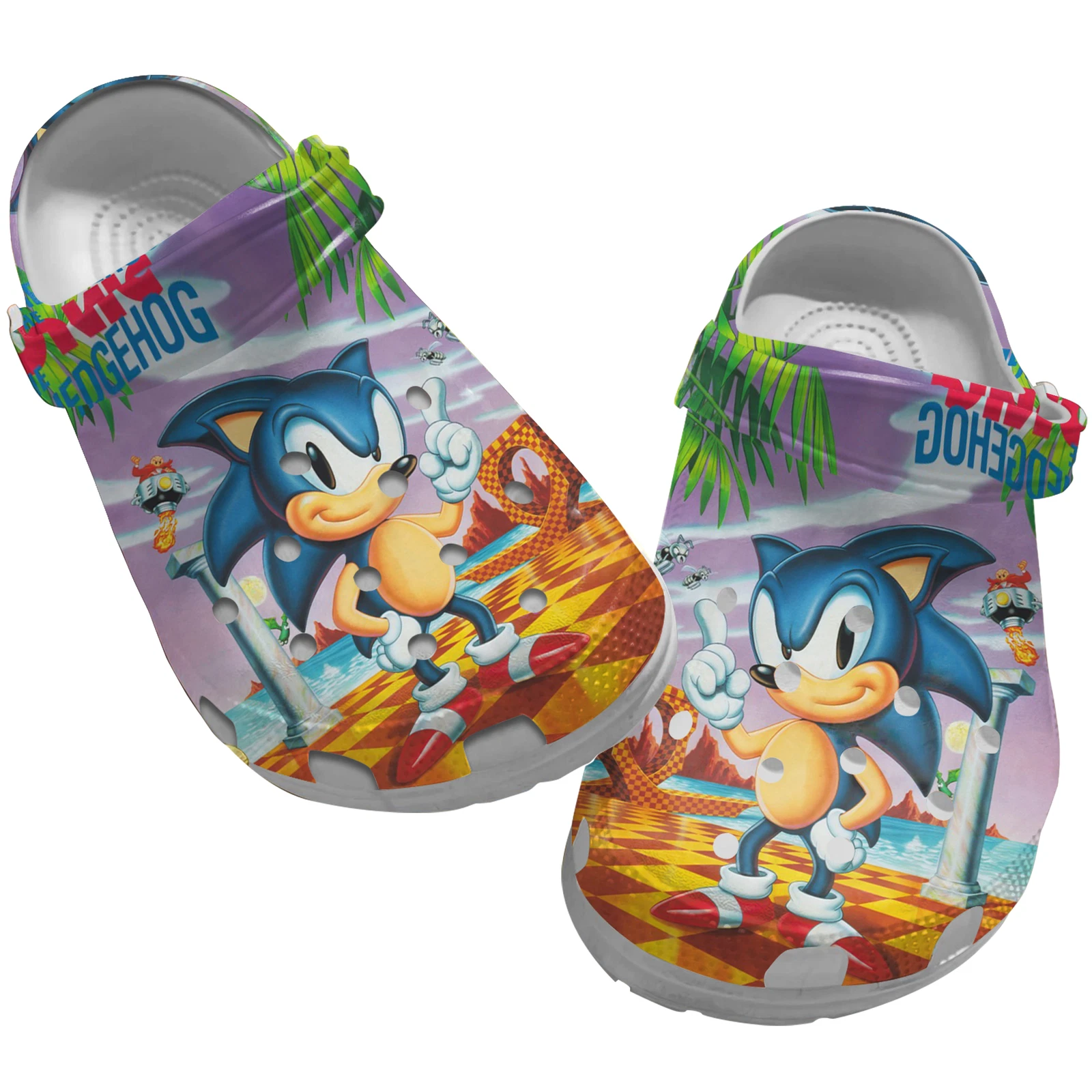 Cute Sonic The Hedgehog Cartoon Unisex Clogs Adults
