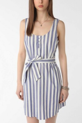 Urban Outfitters Lark & Wolff Striped Blue Dress size XS | eBay