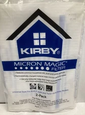 Kirby Micron Magic Vacuum Bags. Fits Both For ‘F‘ Style & Twist Style, 2 In Pack