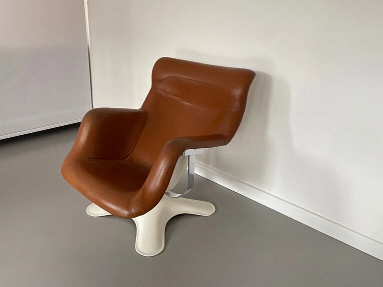 Brown plastic 2024 lounge chairs