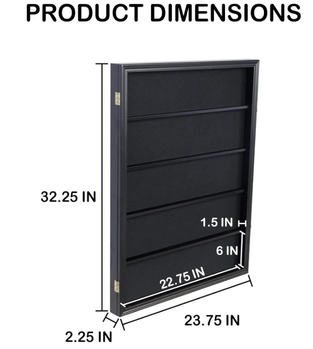 Lockable 35 Graded Sports Card Display Case, for Football, Baseball, Basketball - Image 3 of 4