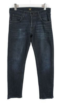 Lee Daren Jeans Herren W29/L30 Regular Straight Mid Rise Stretch Dunkelblau