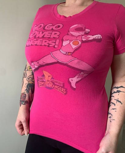 POWER RANGERS / Pink Ranger Ladies T 