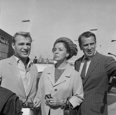 Italian Actors Giorgio Albertazzi Anna Proclemer Massimo Girotti 1964 OLD PHOTO