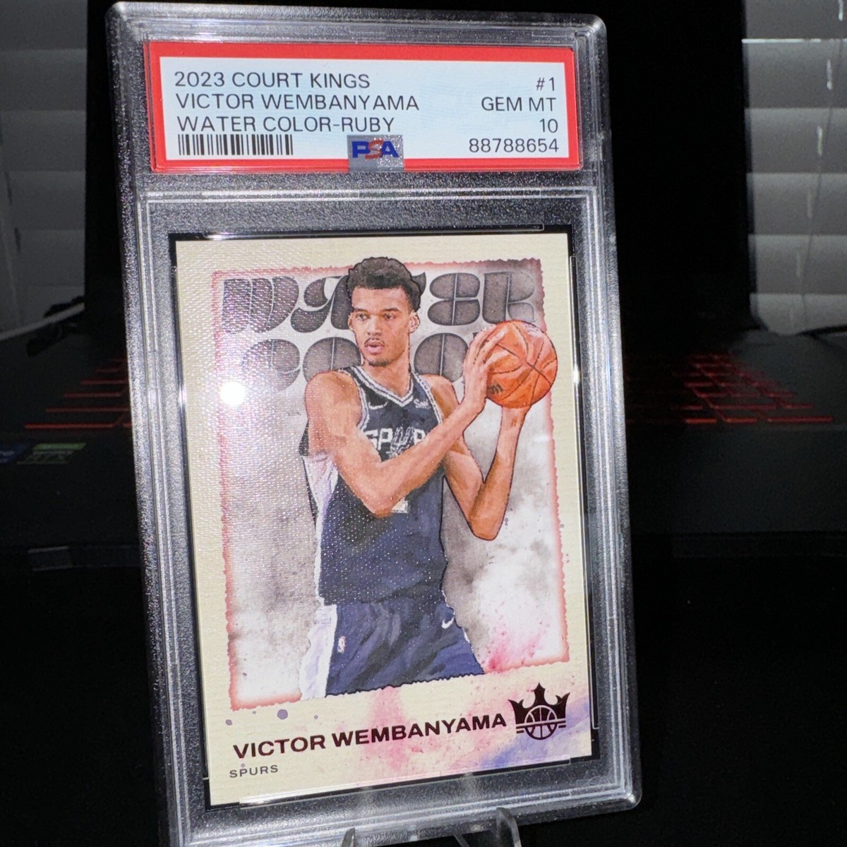 2023-24 Court Kings Water Color Ruby Victor Wembanyama Rookie Card