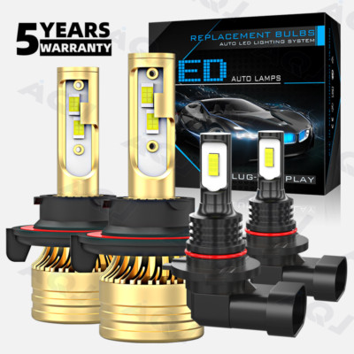 For Dodge Durango 2004 2005 2006 2007 2008 2009 LED Headlight Fog Light Bulbs