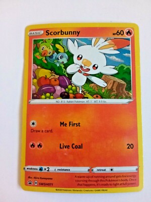 scorbunny pokemon card holographic Scorbunny SV015/SV122 - Shining Fates
