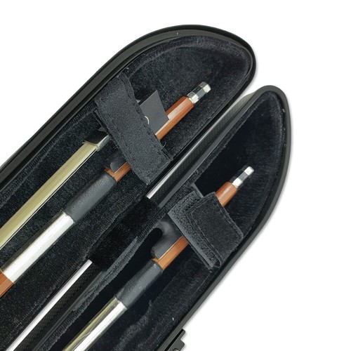 Violin Cello Bow Case Black Carbon Fiber Hold 2pcs Violin Bow Box Strong Protect - Picture 14 of 15