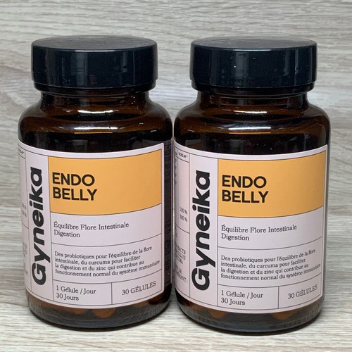 Complément Alimentaire Glutamine + Endobelly GYNEIKA - Digestion, Ballonnements, Flore Intestinale - Périme 12/2026