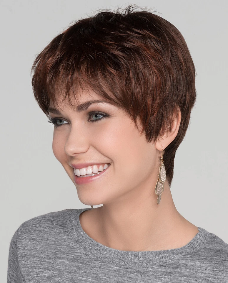 Peluca ZIZI de ELLEN WILLE, *¡TODOS LOS COLORES!* Corona Mono, Precioso Estilo Pixie, NUEVO Foto 2 de 4