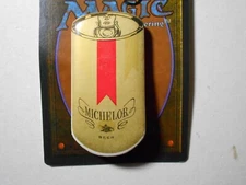 1-3/16" Michelob Beer can shaped cello pinback button