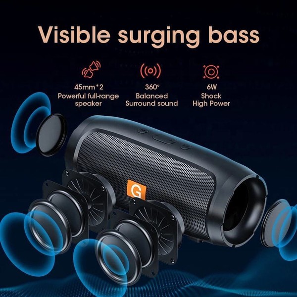 Alternate view of Bluetooth Wireless Portable Speaker Waterproof Stereo Usb Bass Radio Loud